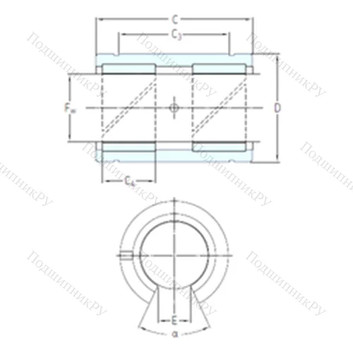 Подшипник скольжения линейный LPAT 60