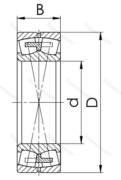 Сферический роликовый подшипник 3622 АМН (22322 MBW 33)