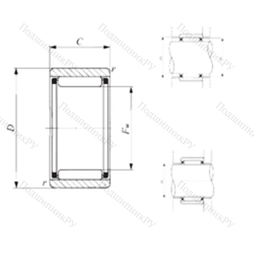 Подшипник игольчатый радиальный RNAF 182613