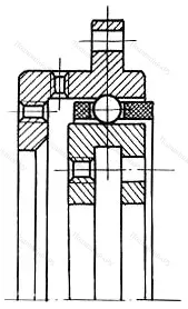 Модификация подшипника 4-186724Ю1Т размер 120x145/156x11,5