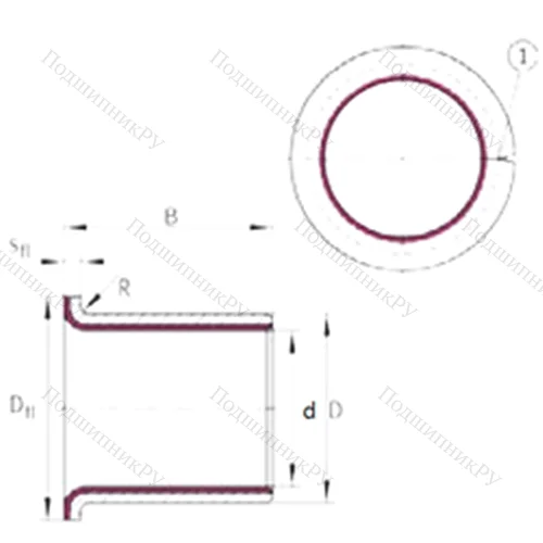 Подшипник скольжения EGF 25115-E 40