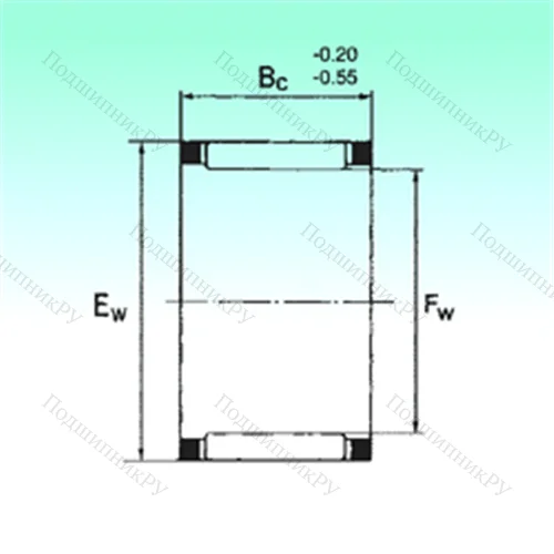 Подшипник игольчатый радиальный KZK 24x30x15