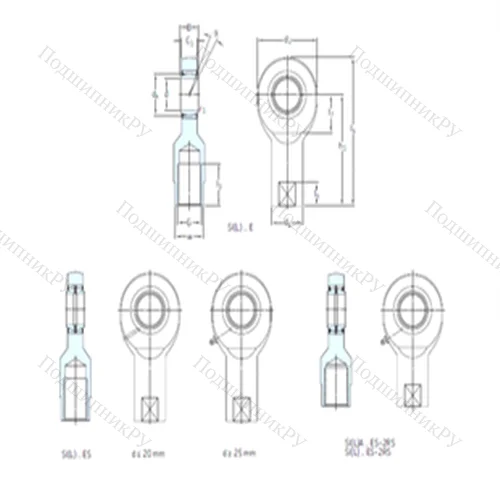 Подшипник скольжения сферический SI 6E