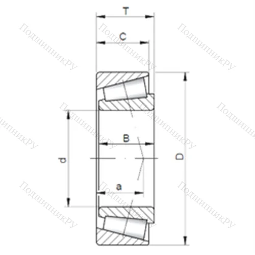 Подшипник роликовый радиально-упорный L 623149/10