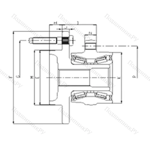 Подшипник шариковый радиально-упорный IJ 223014