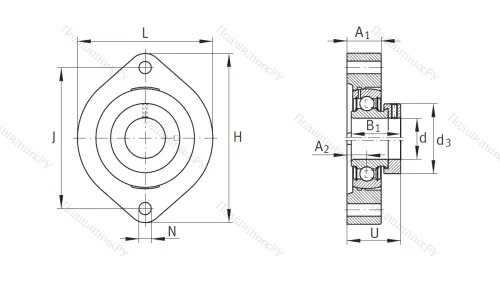 Подшипниковый узел FLCTE 15 XL в Череповце