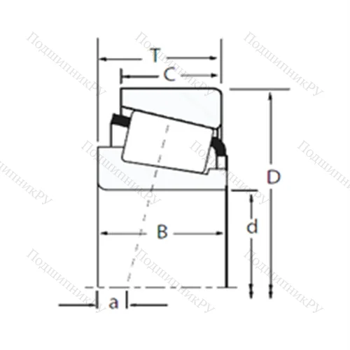 Подшипник роликовый радиально-упорный TR 357228HL