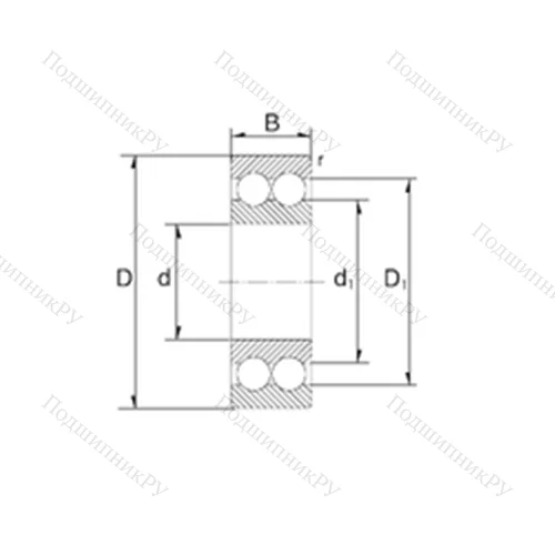 Подшипник шариковый радиально-упорный 3800