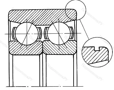 Модификация подшипника 6-156704 размер 20x50x20,6 от производителя  ГПЗ-23 Модификация подшипника 6-156704 размер 20x50x20,6 от производителя  ГПЗ-23
