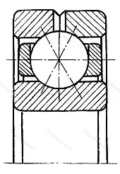 Подшипник  Q 214 (116214) размер 70x125x24