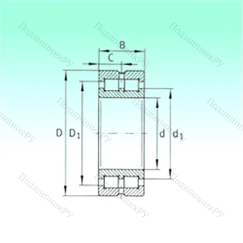 Подшипник роликовый радиальный SL 014922 от производителя  NBS