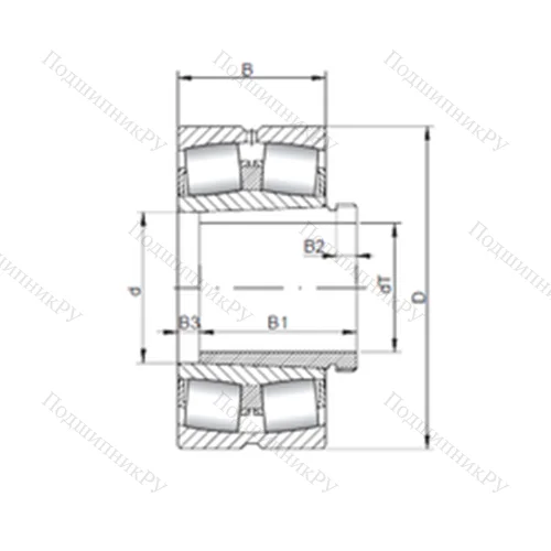 Подшипник роликовый радиальный самоцентрирующийся 24030 K 30CW 33+AH 24030 от производителя  CX