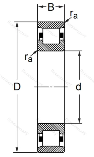 Цилиндрический роликовый подшипник 2226 (N 226) в Череповце