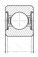 Подшипник  80105 (6005-ZZ) размер 25x47x12