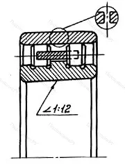 Модификация подшипника 5-3182121К размер 105x160x41