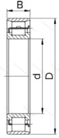 Цилиндрический роликовый подшипник 2317 (N 317) в Череповце