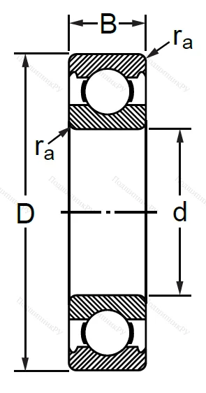 Шариковый однорядный подшипники 130 (6030 (BULK)) в Череповце