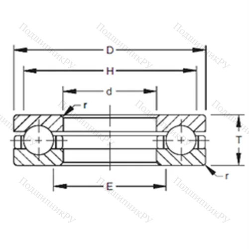 Подшипник шариковый упорный 75TVB 344 от производителя  TIMKEN