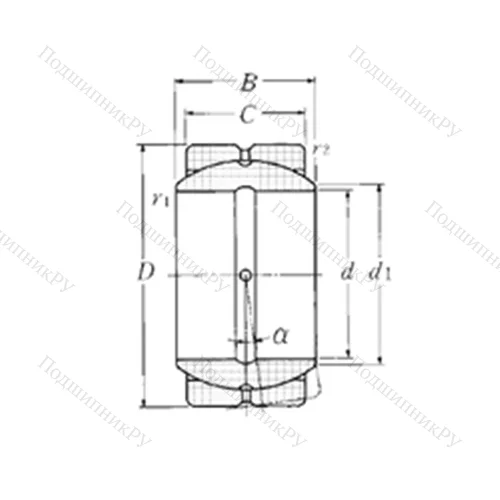 Подшипник скольжения сферический SA 4-85B