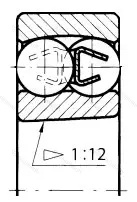 Подшипник  111212 (1212K) размер 60x110x22