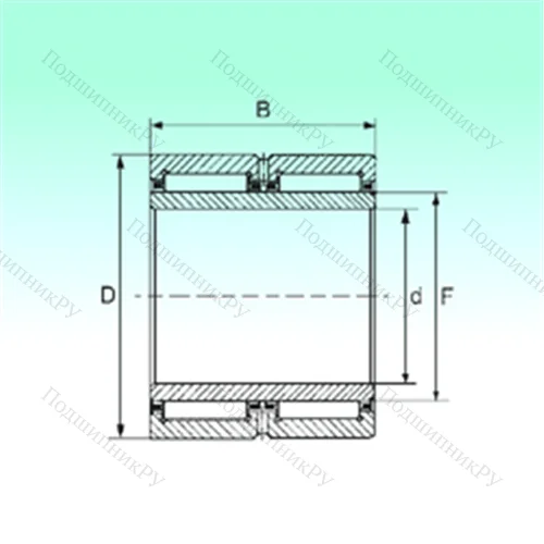 Подшипник игольчатый радиальный NA 6919 ZW