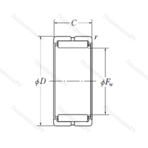 Подшипник игольчатый радиальный RNA 49/48