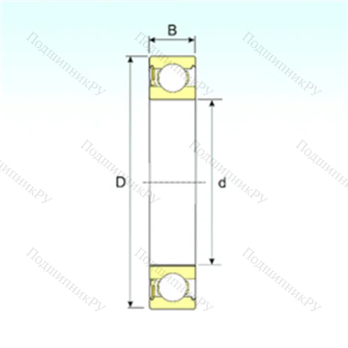 Подшипник шариковый радиальный 6010-RZ