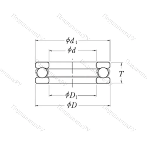 Подшипник шариковый упорный XLT 2.1/2 от производителя  RHP