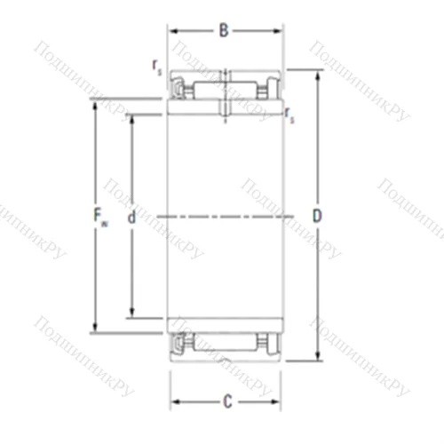 Подшипник игольчатый радиальный NA 4907RS