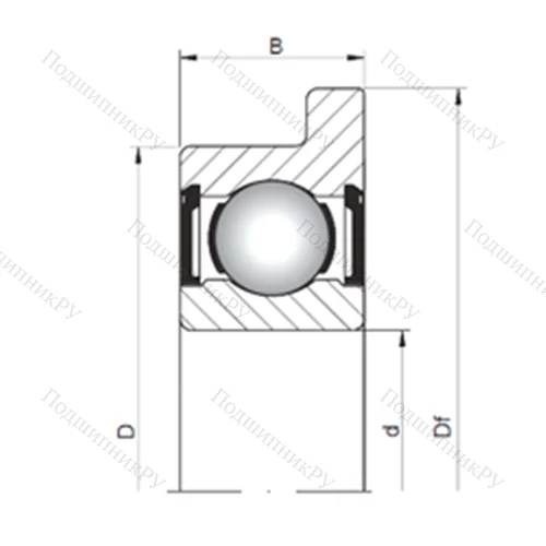 Подшипник шариковый радиальный FL 619/1,5 ZZ от производителя  CX