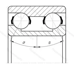 Подшипник 3306 ZZ размер 30x72x30,2 от производителя  SKF