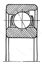 Подшипник  E 12 (6012) размер 12x32x7
