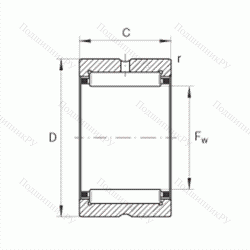 Подшипник роликовый игольчатый RNA 69/22