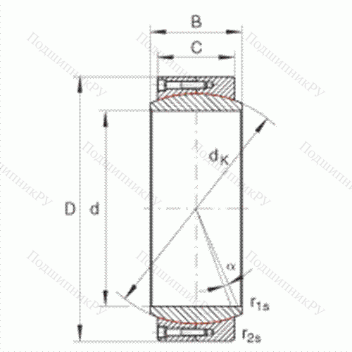 Подшипник шарнирный GE 420-DW